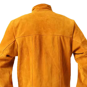 Chaqueta de Soldadura Amarilla Resistente a las Llamas y al Calor, Ropa de Trabajo de Seguridad, Equipo de Protección Industrial Resistente, Algodón Duradero - Product Image 6