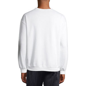 HIFFU SPORTS WEAR <b>Men</b> White Crew Neck Long Sleeve Sweatshirt 100% Cotton Plain Knitted All Seasons Hand Wash <b>Only</b> Quick Dry - Product Image 6