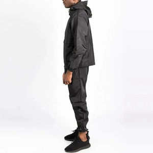 Ensemble de survêtement personnalisé avec fermeture éclair quart de tour, logo brodé, coupe-vent en nylon, pantalon de survêtement, ensemble 2 pièces - Product Image 6