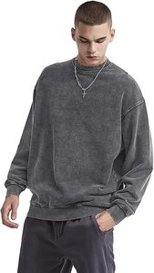 Sweat-shirts d'hiver en coton 100% délavé à l'acide de haute qualité, style streetwear, coupe oversize et classique, pulls en molleton épais, vente en gros - Product Image 2