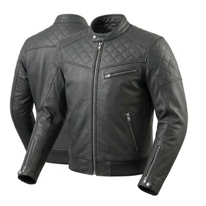 Chaqueta de cuero para hombre, chaquetas para motociclistas, equipo táctico, abrigo protector resistente, EE. UU. - Product Image 2