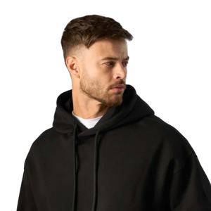 เสื้อมีฮู้ดแบบสวมหัวผ้าขนแกะขนาดใหญ่สำหรับผู้ชายผ้าฝ้าย100% พิมพ์ลายสกรีนสำหรับฤดูหนาว - Product Image 4