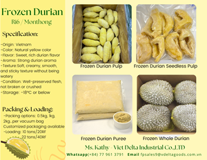 Fruta congelada Durian Exportador Vietnam Pemium King Fruit con el mejor precio - Product Image 2