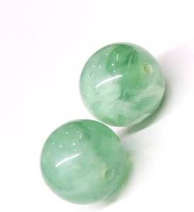 Perles rondes en résine verte écologiques faites à la main pour la fabrication de bijoux et les projets d'artisanat Fête des mères FAIZA CRAFT - Product Image 2