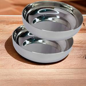 Bol de service profond en acier inoxydable Halwa Katori, capacité 160 ml, assiette à dessert, petit plat pour collations, pour restaurant, gurudwara, temple - Product Image 3