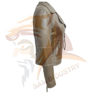 Chaqueta de Cuero para Mujer, Estilo Casual, Ajustada, de Alta Calidad, Fabricada en Fábrica, Cómoda - Product Image 2