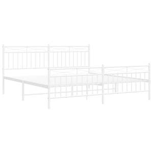 Base de Cama Doble de Acero con Recubrimiento en Polvo Blanco, Categoría de Productos de Camas Metálicas - Product Image 4