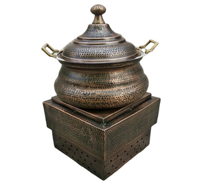Antique rèn Đồng chafing món ăn tự chọn thiết lập cho khách sạn & nhà hàng phục vụ nguồn cung cấp - Product Image 2