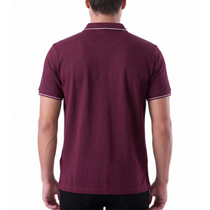 เสื้อเชิ้ตทำงานผู้ชาย สีพื้น ทรงปกติ รับทำโลโก้ ระบายอากาศได้ดี ผ้าถัก คอปกพับได้ ยูนิเซ็กซ์ ขายส่ง ลำลอง รับผลิตแบบ OEM - Product Image 4