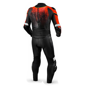 Traje de Motocicleta Personalizado de Cuero Blanco y Negro, Traje de Carreras de 1 Pieza de Cuero Vacuno Genuino, Fabricante de Equipo de Protección para Motociclistas con Certificación CE - Product Image 4