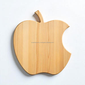 Planche à découper en bois de hêtre en forme de pomme, écologique, lavable au lave-vaisselle, antibactérienne, pour cuisine moderne et salle à manger - Product Image 2