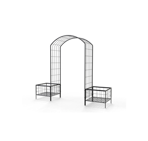 Arco de Entrada de Jardín de Hierro Forjado de Lujo, Diseñado para Paisajes Impresionantes y Caminos de Jardín - Product Image 1