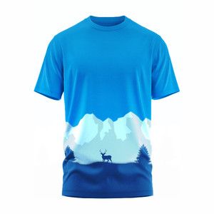 T-shirt en polyester à séchage rapide, logo personnalisé, respirant, sport, fitness, manches courtes, imprimé, pour hommes, fabricant Vietnam - Product Image 3