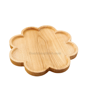 Planche à découper ronde en bambou avec poignée, finition bois naturel - Product Image 5