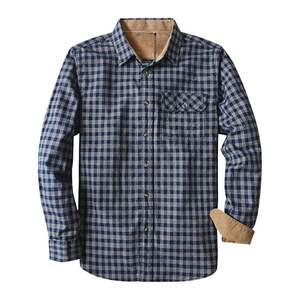 เสื้อเชิ้ตผ้าแฟลนเนลผู้ชาย แขนยาว คอปกพับได้ สไตล์ลำลอง ผ้าฝ้าย 100% สำหรับใส่ในฤดูใบไม้ร่วง ราคาคุ้มค่า กำลังเป็นที่นิยมอย่างมาก - Product Image 2