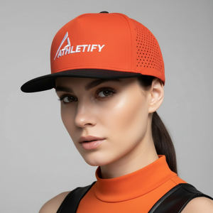 Gorra de béisbol transpirable de caparazón blando al por mayor OEM, gorra deportiva con corte láser, ajustada, de alto rendimiento, snapback, para correr, gimnasio, actividades al aire libre y viajes. - Product Image 1