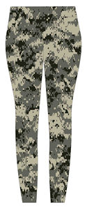 Leggings de yoga camouflage tigre, longueur intégrale, taille haute, impression par sublimation avec logo, leggings de yoga à taille élastique, évacuation de l'humidité - Product Image 3