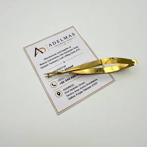 Gold Plated Straight Eyebrow Spring Scissors Stainless Steel Custom Logo Manicure Gold Scissors <b>Beauty</b> <b>Tool</b> - Product Image 3