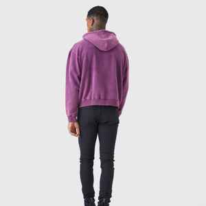 Sudadera con Capucha para Hombre, de Felpa, Secado Rápido, Poliéster/Algodón, Estilo Vintage Lavado, Corte Regular, Logotipo Personalizado, Servicio OEM, Bolsillos, Transpirable, para Invierno - Product Image 2