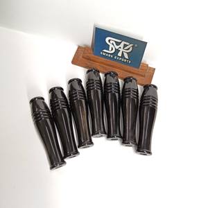 Mango de herramienta hecho a mano de cuerno de búfalo ecológico, acabado liso negro, repuesto duradero para aplicaciones personalizadas de bricolaje - Product Image 2