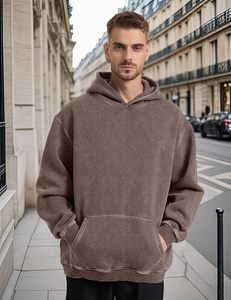 <b>Mens</b> Fleece <b>Hoodie</b> Pullover Warm <b>Thick</b> Fabric Casual Sweatshirt <b>Hoodie</b> with Adjustable Drawstring Hood Comfortable Everyday Wear - Product Image 4