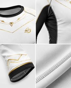 Rashguard personnalisé MMA BJJ pour hommes, manches longues, compression, sublimation, grappling, Jiu Jitsu, OEM, marque privée - Product Image 4