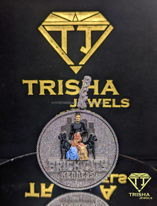 Pendentif Bling Iced Out « Brick City Kennels » en diamant de laboratoire VVS, argent sterling 925, bijoux hip-hop par Trisha Jewels - Product Image 1