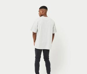 เสื้อยืดกีฬากลางแจ้งทรงสลิมฟิตสำหรับผู้ชาย - ผ้าแคนวาสหนา 200 กรัม แห้งเร็ว ระบายอากาศดี ดีไซน์เรียบง่าย ไหล่ตก ไซส์ใหญ่ - Product Image 4