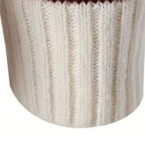Pull en tricot beige à capuche et manches longues OEM, respirant, anti-boulochage, pull d'hiver chaud unisexe pour homme - Product Image 5