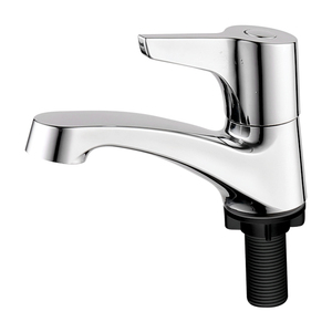 Wholesale <b>Basin</b> Faucet ABS Chrome <b>Single</b> Cold Plastic Thread Bathroom Washroom Rustproof <b>Tap</b> Lavabo Faucet KSLA-10CNXi KSN VN - Product Image 1