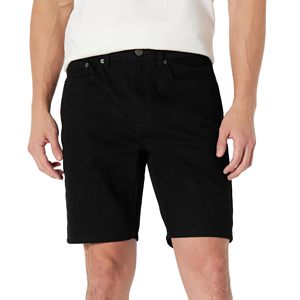 Pantalones Cortos de Mezclilla para Hombre con Lavado Desgastado Personalizado de Fábrica, Bordados, Color Negro - Product Image 5