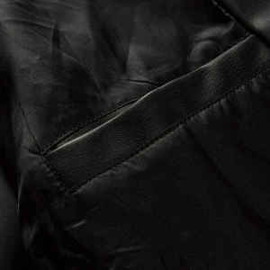 Veste bomber tactique en cuir véritable pour homme, sur mesure, en gros, avec capuche, col rabattable, fermeture éclair, couleur vert olive - Product Image 2
