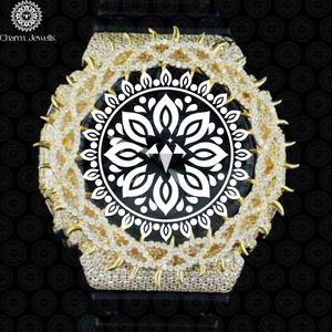 Charm Jewells – montre de luxe en acier inoxydable pour hommes, cadran analogique de 40mm, verre saphir, mode mécanique, résistante à l'eau, 10 bars, automatique - Product Image 1