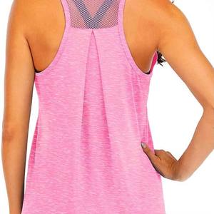 Camisetas deportivas sin mangas para mujer al por mayor, de ajuste holgado, espalda cruzada, para gimnasio, entrenamiento, yoga, correr, fitness, de secado rápido, con cierre frontal. - Product Image 4