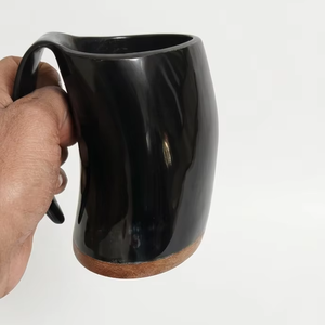 Authentic Viking <b>Drinking</b> <b>Horn</b> Mug-Handcrafted Eco-Friendly Natural Ox <b>Horn</b> Sustainable & Durable for Decor & Reenactment - Product Image 1