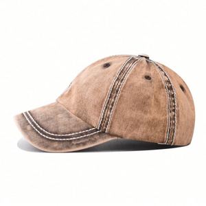 Gorra de Béisbol de Mezclilla Lavada de Alta Calidad para Niños, Color Sólido, Estilo Deportivo Formal, Hebilla Metálica, Gorra de Béisbol Lisa para Niños - Product Image 3