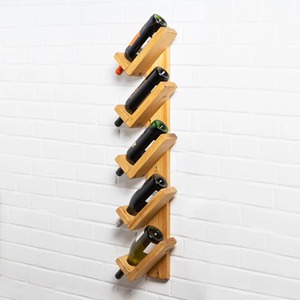 Elegante botellero de pared, organizador moderno para colgar en la pared, para cocina, comedor y bar en casa, libera espacio en la encimera. - Product Image 2