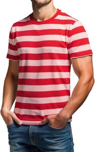 เสื้อยืดคอกลมแขนสั้นทรงเข้ารูปสีพื้นสำหรับผู้ชาย ผ้าถัก สวมใส่สบายๆ - Product Image 2