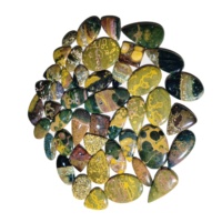 Cabochons de Jaspe Océanique Certifiés de Haute Qualité, Formes Variées, Lisses, Légers, 100% Naturels, Pierres Précieuses en Cristal de Jaspe, Gemmes en Vrac