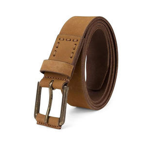 เข็มขัดผู้ชาย เข็มขัดหนังคุณภาพสูงสำหรับผู้ชาย สายหนังแท้ หัวเข็มขัดหรูหรา แฟนซี วินเทจ สำหรับกางเกงยีนส์ สีดำ หัวเข็มขัดโลหะ - Product Image 6