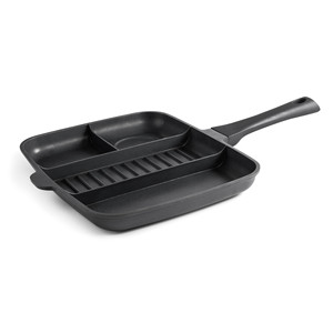 Padella Titanium Pro a 4 cavità con griglia e scomparti divisi per cottura multiuso - Product Image 1
