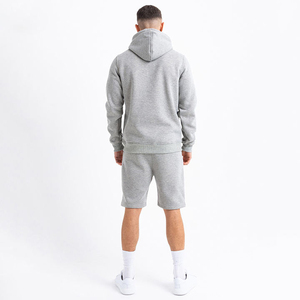 Conjunto Deportivo Casual de Verano para Hombre, Corte Ajustado, Felpa Francesa, con Logotipo Impreso, Sudadera con Capucha y Pantalones Cortos, Talla Grande, 2026 - Product Image 2