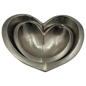 ชุดของขวัญชามรูปหัวใจ ชามใส่ของตกแต่ง ชามใส่ขนม ชามใส่ผลไม้ ชามใส่ลูกอม ทำด้วยมือจากโลหะ สำหรับงานอีเว้นท์ งานปาร์ตี้ ของตกแต่งโต๊ะอาหาร - Product Image 1