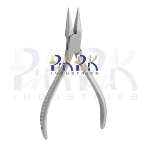 Alicates de punta fina de 130 mm con mordazas lisas, mangos especiales sin revestimiento y acabado mate para fabricación de joyas, engarzado y trabajos de precisión. - Product Image 4