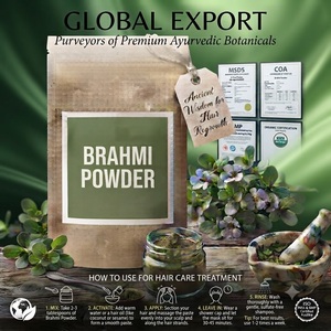 Aceite de Tratamiento Capilar Herbal con Polvo de Brahmi para la Caída del Cabello, Crecimiento del Cabello y Cuidado del Cuero Cabelludo - Fórmula Profesional 2 en 1 para el Cuidado del Cabello, India - Product Image 5
