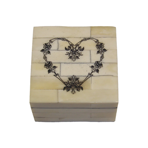 Caja de Almacenamiento Rectangular Hecha a Mano con Incrustaciones de Hueso, Artículo de Decoración para el Hogar para Mujeres y Niñas, Caja de Regalo Premium para Joyería - Product Image 2