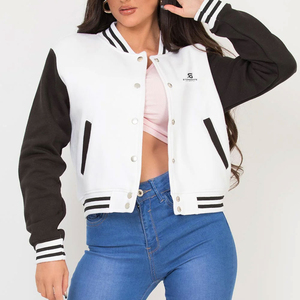 Fashionable <b>Womens</b> Varsity <b>Jacket</b> Wool Body <b>Leather</b> Sleeve Custom Design Embroidery Winter College <b>Bomber</b> <b>Jacket</b> 2026 - Product Image 1