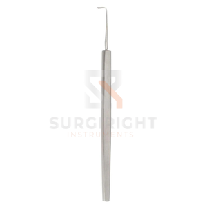 เครื่องมือผ่าตัดตาแบบตะขอ Stevens Tenotomy สำหรับการดึงกล้ามเนื้อและเนื้อเยื่อรอบดวงตาอย่างแม่นยำ โดย Blush Surgical - Product Image 4