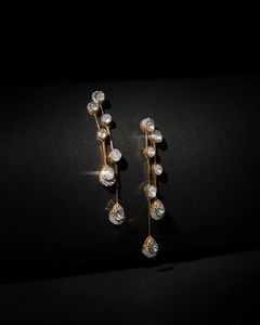 Rosira Drop <b>Earrings</b> Elegant Floral Inspired Statement <b>Dangle</b> <b>Earrings</b> for Women Party Wedding Evening Fashion Jewelry Gift - Product Image 5