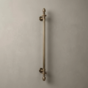 Corinthian Crest Modern Door <b>Handle</b> Antique Gold Finish Brass Luxury Decorative Pull Premium Interior Exterior Door Hardware - Product Image 2